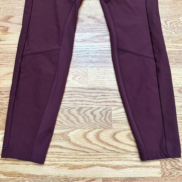 Athleta Headlands Hybrid Trek Tight Burgundy Size 6 - Picture 6 of 12